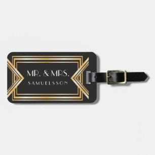 Sr. Etiqueta de bagagem & Sra viagem  Gatsby inspi
