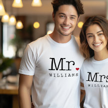 Sr Monograma Coração Último Nome Casamento