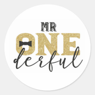 Sr. Onederful Etiqueta