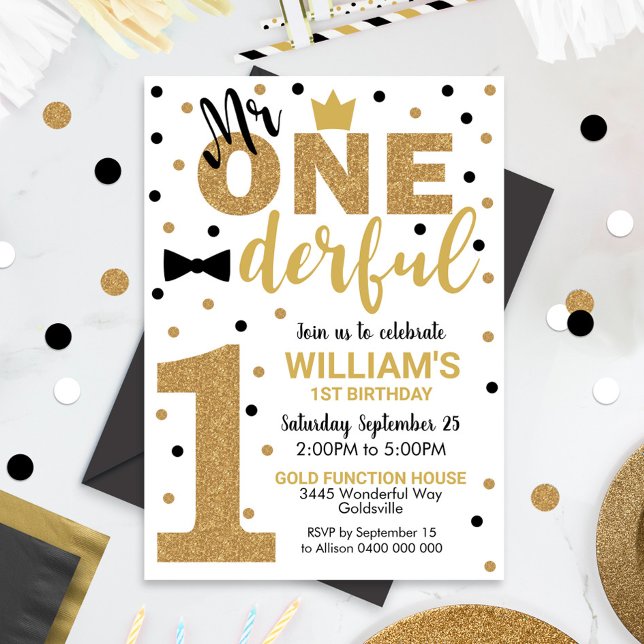 Sr. Onemagistrale primeiro aniversario de Convite (Criador carregado)