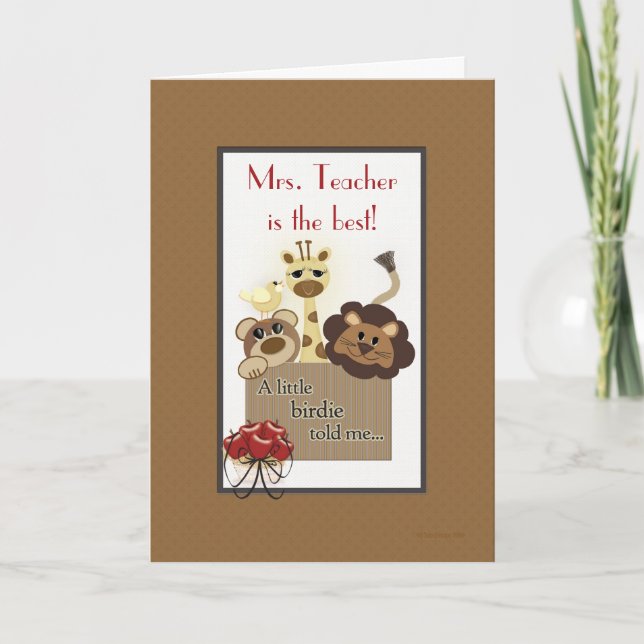 Sr. ou Sra. Teacher Modelo (Frente)