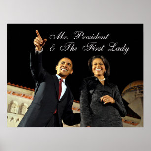 Sr. presidente & primeira senhora do poster