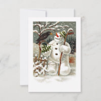 Sr. Snowman e Sr. Crow Convite