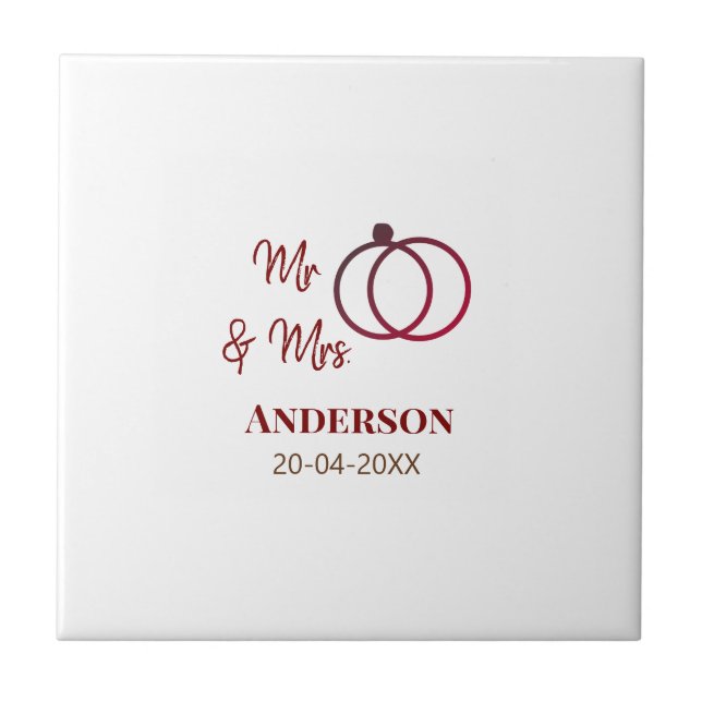 Sr. & Sra. adicionar nome da família data ano casa (Frente)