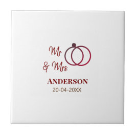 Sr & Sra adicionar sobrenome data ano lembrancinha