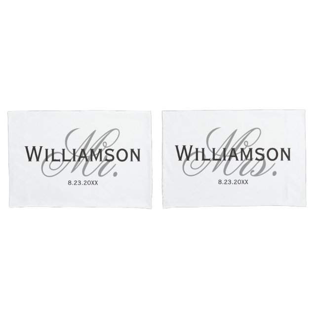 Sr. & Sra. Bride & Groom Novo Conjunto Personaliza (Frente - conjunto)