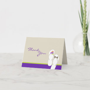 Sr. & Sra. Chinelos Cartões de agradecimentos de C