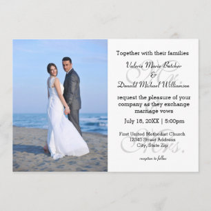 Sr. & Sra. Cinza - Convite para casamento de fotos