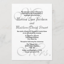 Sr. & Sra. - Convite para Casamento e Recepção