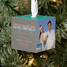 Sr. & Sra. Primeiro Mistura de Natal Foto Casament