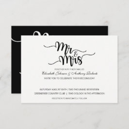 Sr. & Sra. Script | Convites para Casamento Modern