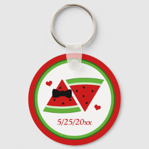 Sr. & Sra. Watermelon Personalizado Chaveiro Básic