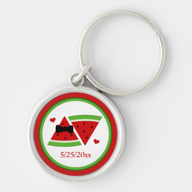 Sr. & Sra. Watermelon Personalizado Chaveiro Premi (Frente)