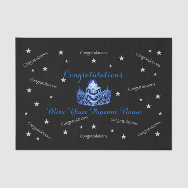 Sra. America Felicita o Papel de Tecido Personaliz (Frente )