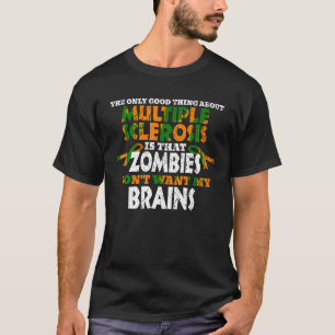 SRA Consciência Camisa Zombies Não Querem Meu Cére