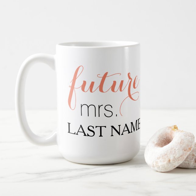 Sra. futura caneca de café (Com Donut)