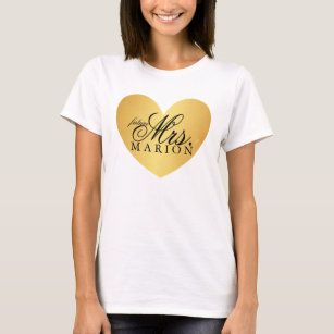 Sra. futura dourada fabuloso camisa do coração