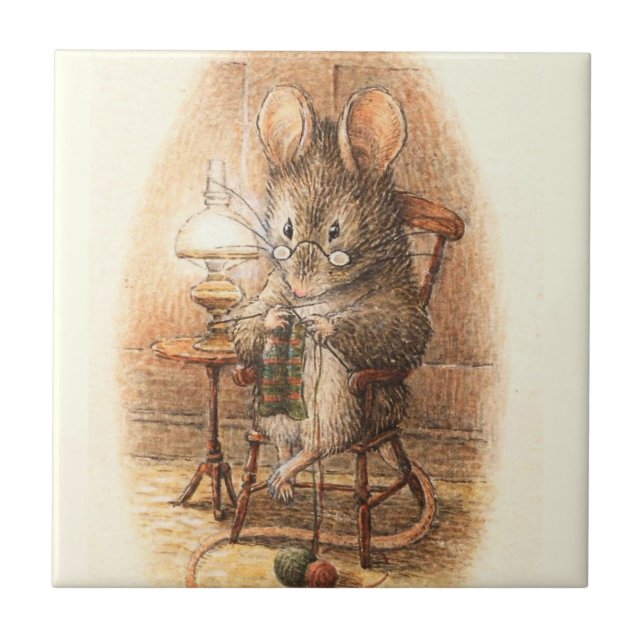 "Sra. Mouse Knitting" por Beatrix Potter (Frente)