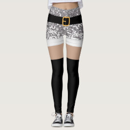 Sra. Papai Noel Silver, leggings