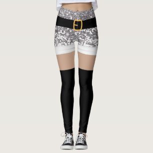 Sra. Papai Noel Silver, leggings