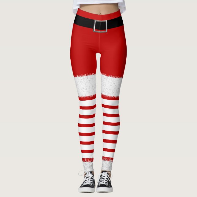 Sra. Santa Claus Leggings (Frente)