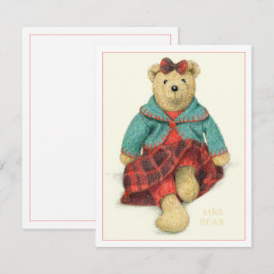 SRA. URSO 4.25x5.5 Cartão Plano