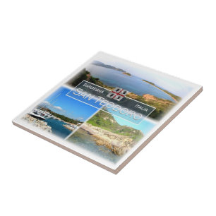 SRD019 SAN TEODORO, Mosaico, Sardenha