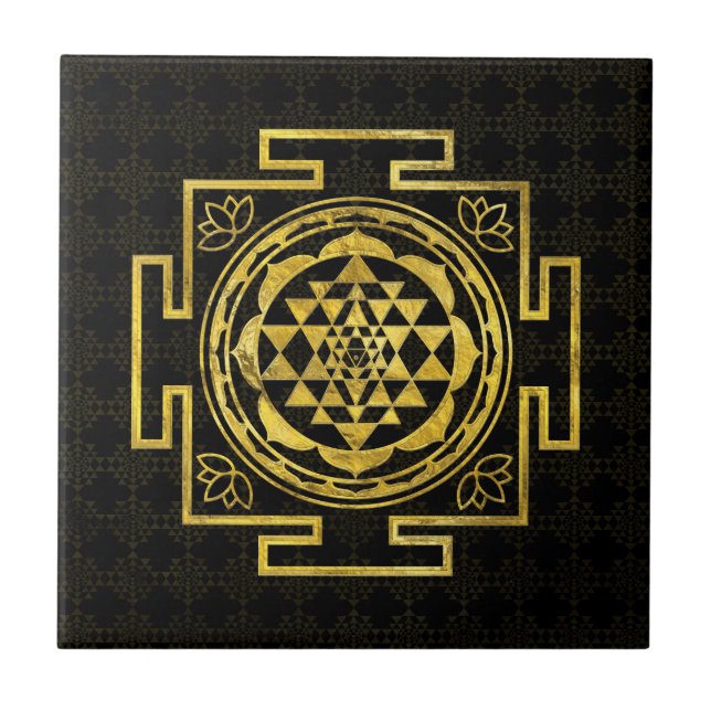 Sri dourado Yantra/Sri Chakra (Frente)