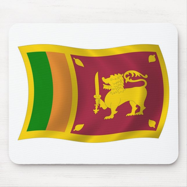 Sri Lanka Flag Mousepad (Frente)