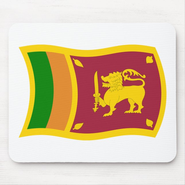 Sri Lanka Flag Mousepad (Frente)