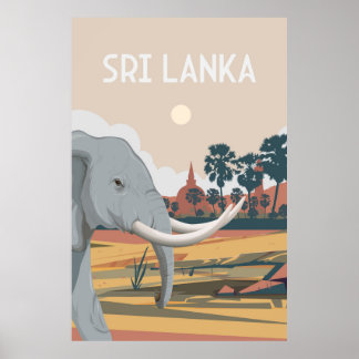 Sri Lanka, hikkaduwa poster de viagens Sri lanka, 