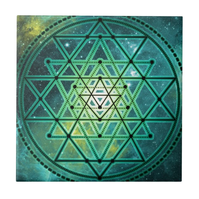 Sri verde Mystical Yantra (Frente)