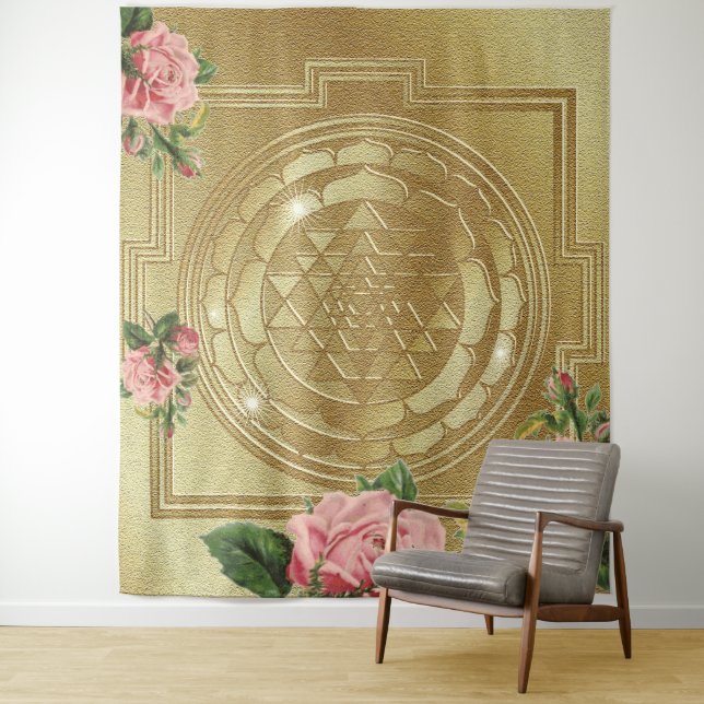 SRI YANTRA e o cheiro das Rosas - tapeçaria (In Situ)