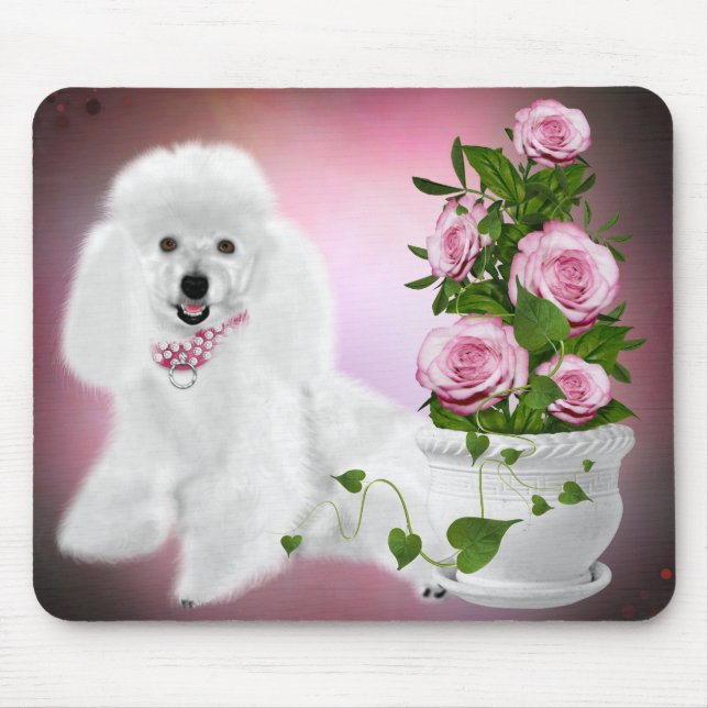 Srta. Elegant Poodle Mousepad (Frente)