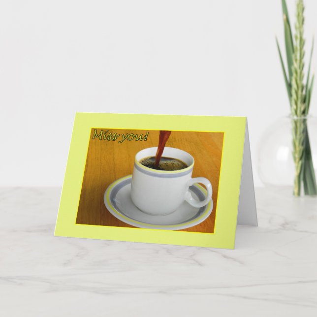 Srta. Nosso Cartão De Dias De Café (Frente)