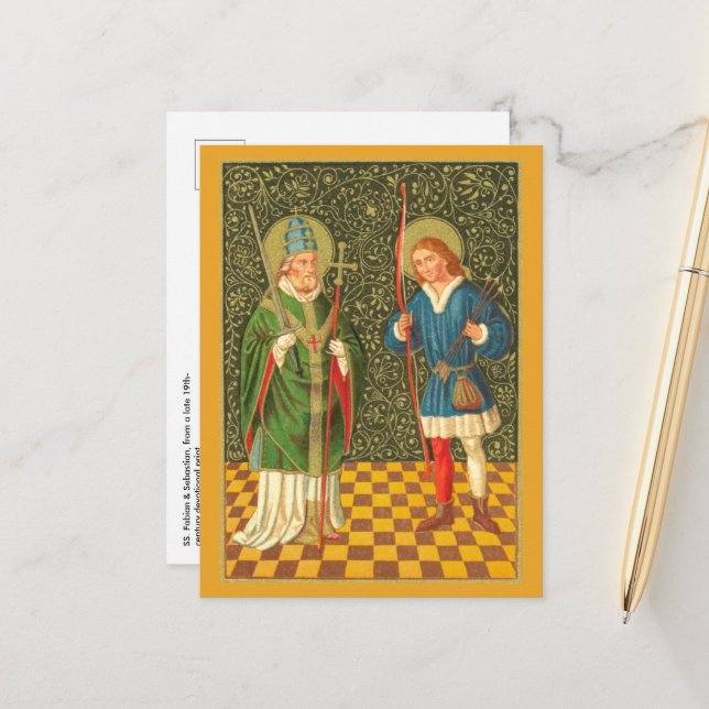 SS. Fabian & Sebastian (PA 01) Cartão Postal (Frente/Verso In Situ)