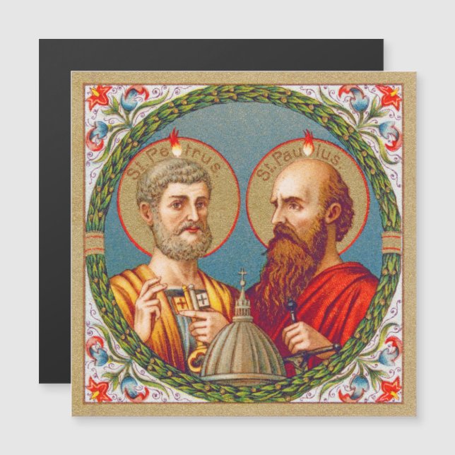 SS Peter e Paul, Apostles (JMAS01) Magnética Card (Frente/Verso)