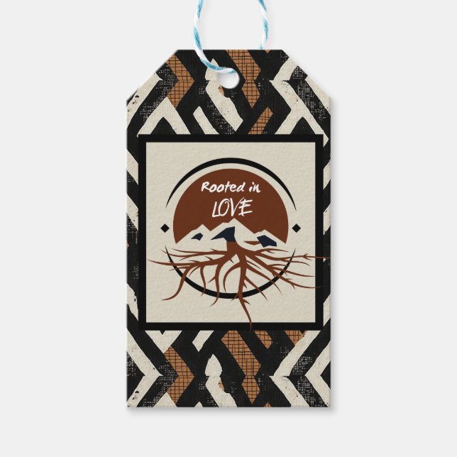 Ssofisticada etiqueta de presentes de Caribe afric (Frente)