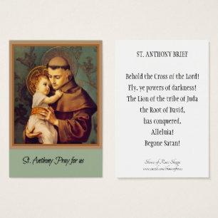 St Anthony de cartões santamente de Pádua
