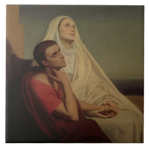 St Augustine e seu St. Monica da mãe, 1855