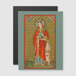 St. Barbara (JP 01) 4.25"x5.6" Cartão Postal Magn
