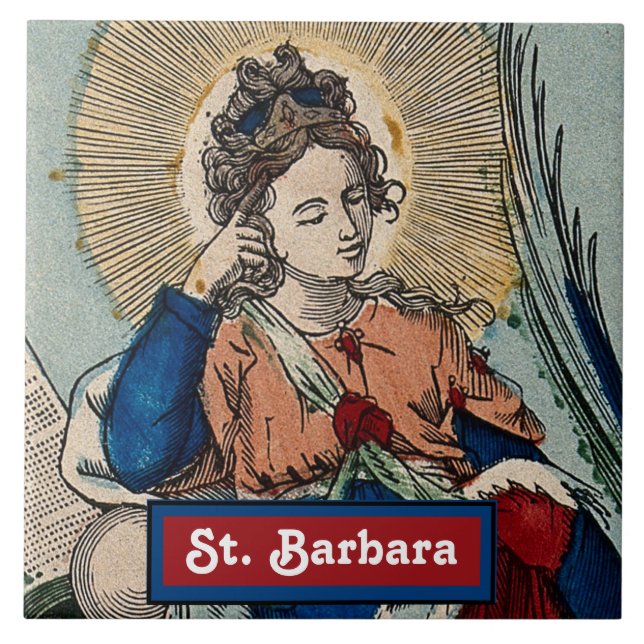 St. Bárbara (M 007) Azulejo 1 (Frente)