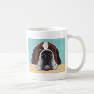 St Bernard - caneca de café engraçada