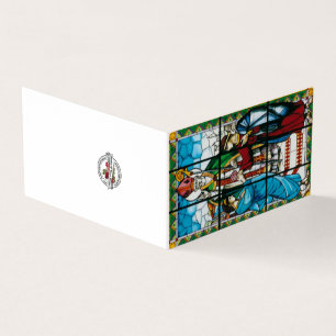 St. Cartões do vitral dos namorados com oração