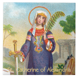St. Catarina de Alexandria com traje egípcio