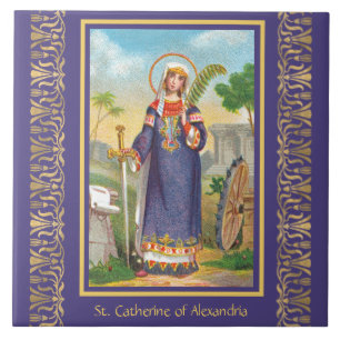 St. Catarina de Alexandria com traje egípcio