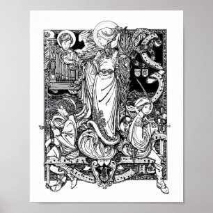 St Cecilia de Roma 8" x 10" impressão