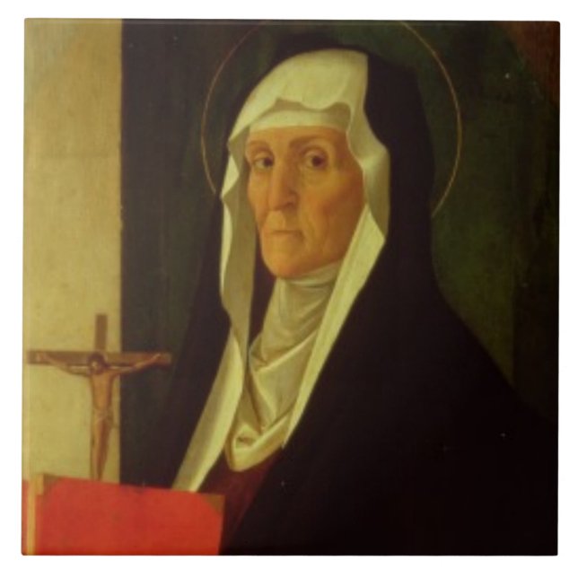 St. Clare, c.1485-90 (tempera no painel) (Frente)