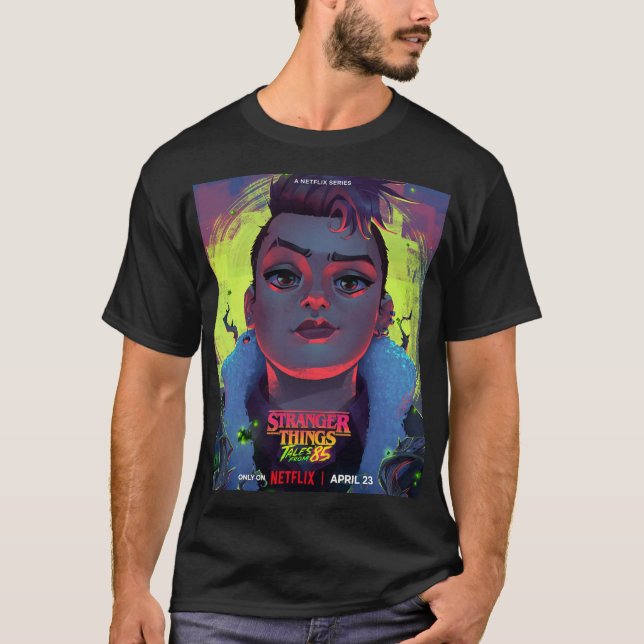 ST Contos De '85 (Nikki) - Camiseta Unisex (Preta) (Frente)