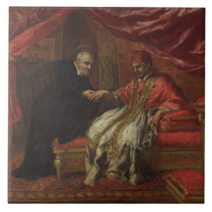 St. Filippo Neri que cura o papa Clemente VIII